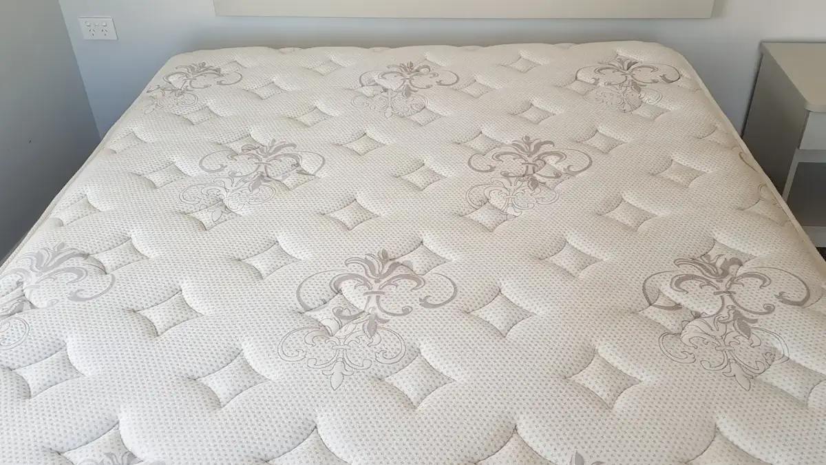 Mattress after ApexClean hot-water extraction — clean